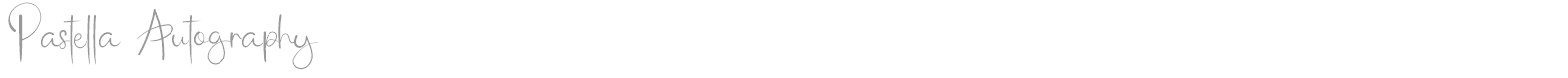 Pastella Autography font preview